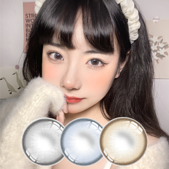 韩国进口Colorbaby美瞳年抛1片-月猫蓝